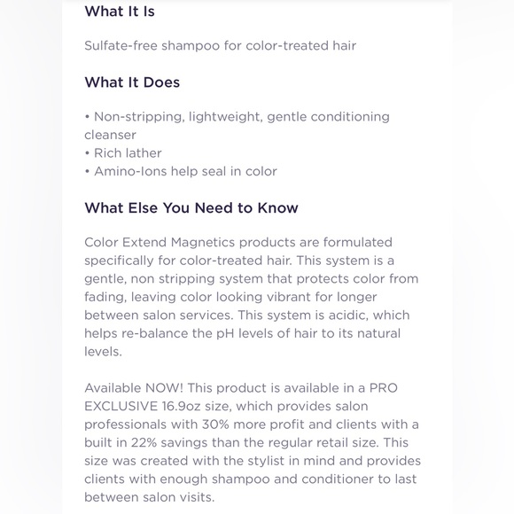 Redken Color Extend Magnetics NEW - Picture 2 of 2